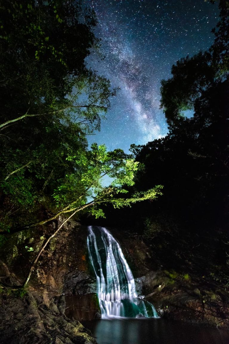 Milky Way at Mill Creek Falls in Chatsworth, Georgia near Cohutta Wilderness